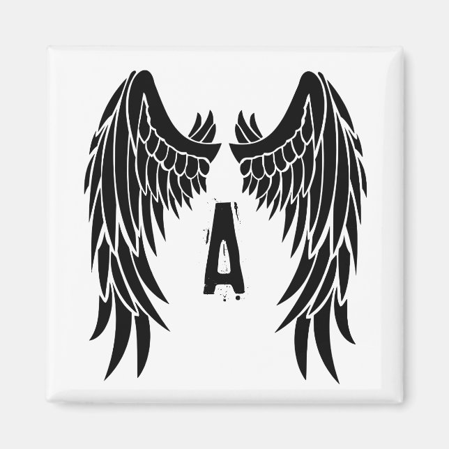 Íman Monograma Tattoo Angel Wing (Frente)