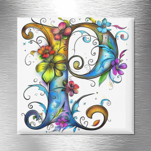Íman Monograma Whimsical P