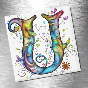 Íman Monograma Whimsical U