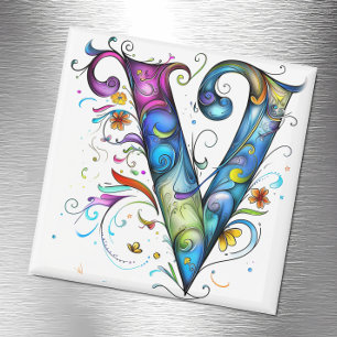 Íman Monograma Whimsical V
