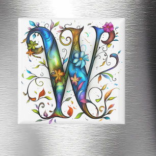 Íman Monograma Whimsical W