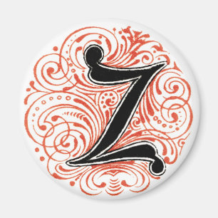 Íman Monograma 'Z' em vermelho - Magnet