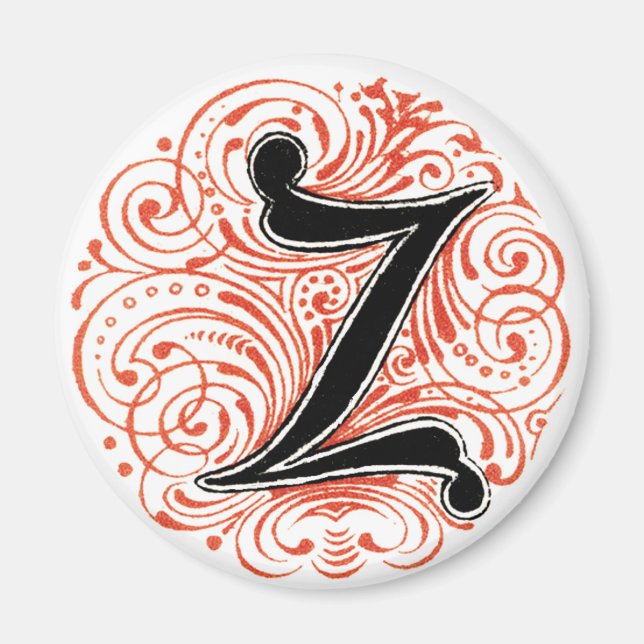 Íman Monograma 'Z' em Vermelho - Magnet (Frente)