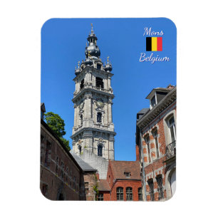 Íman Mons ou Bergen antiga cidade na Bélgica viagem