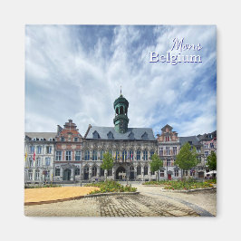 Íman Mons ou Bergen antiga cidade na Bélgica viagem