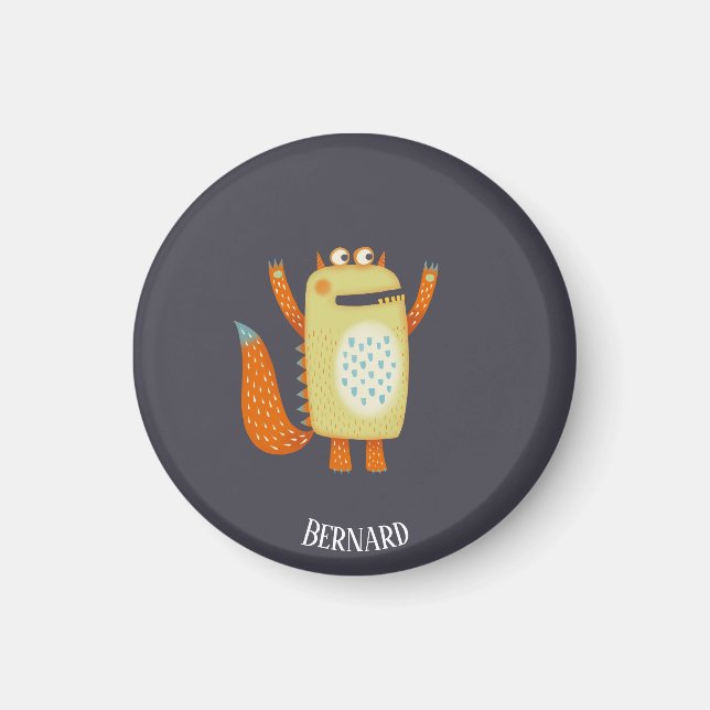 Íman Monster Bernard Nome Personalizado (Frente)