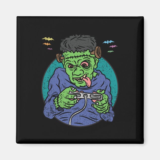 Íman Monster Halloween Costume Jogos Contro (Frente)