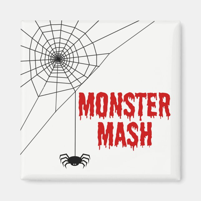 Íman Monster Mash Halloween Spider Web (Frente)