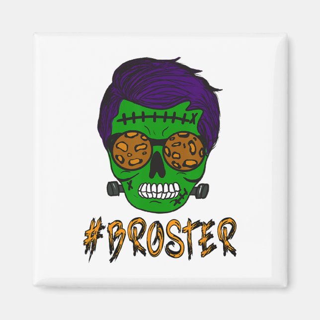 Íman Monster Skull Broster Brother Halloween Correspond (Frente)