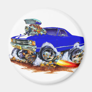 Íman Monster truck 1971-72 Azul-Branco do EL Camino 4x4