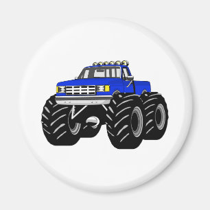 ÍMAN MONSTER TRUCK AZUL