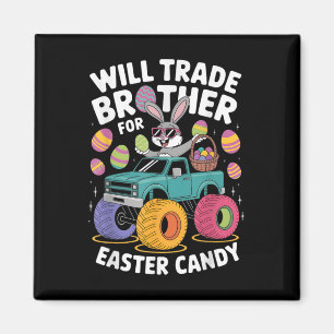 Íman Monster Truck Cute Bunny Vai Trocar Irmão Pela Ea