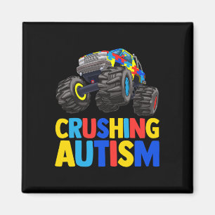 Íman Monster Truck Esmagando Autismo Autismo