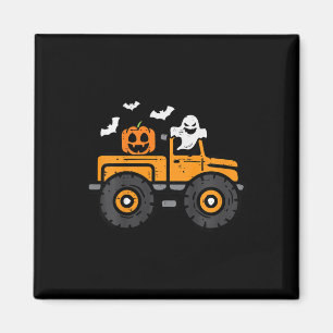Íman Monster Truck Ghost Pumpkin Halloween Costume Todd