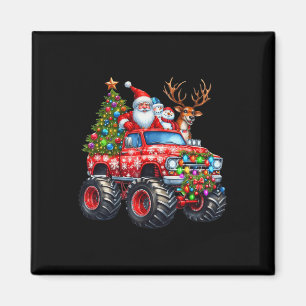 Íman Monster Truck Papais noeis Reindee Crianças de Árv