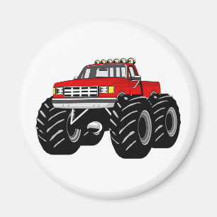 ÍMAN MONSTER TRUCK VERMELHO