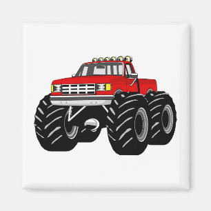 ÍMAN MONSTER TRUCK VERMELHO