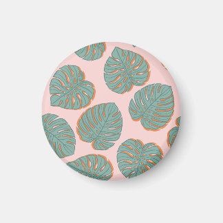 Íman Monstera Leaf: Padrão Vintage Tropical
