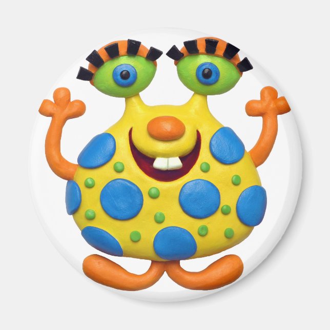 Íman Monstro Amarelo Detectado (Frente)