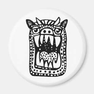 Íman Monstro assustador - preto