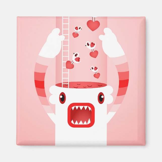 Íman monstro branco (Frente)