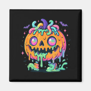 Íman monstro de abóbora derretendo slime halloween dese