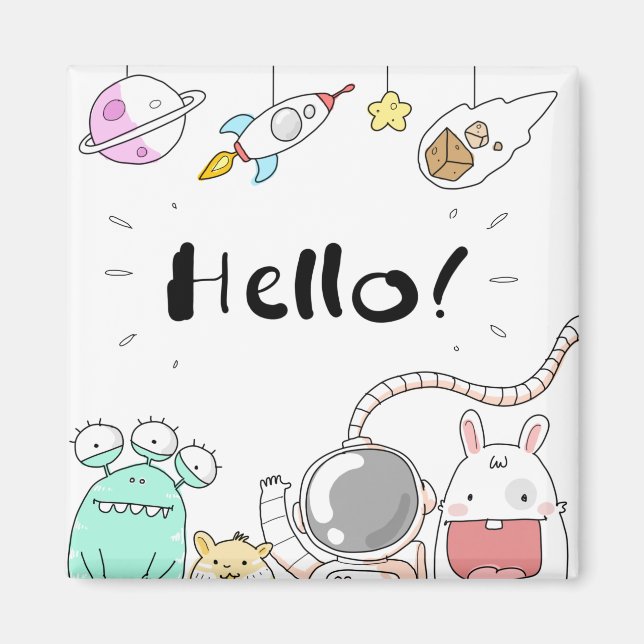 Íman Monstro de Alienígena do Astronauta de Brinquedos  (Frente)