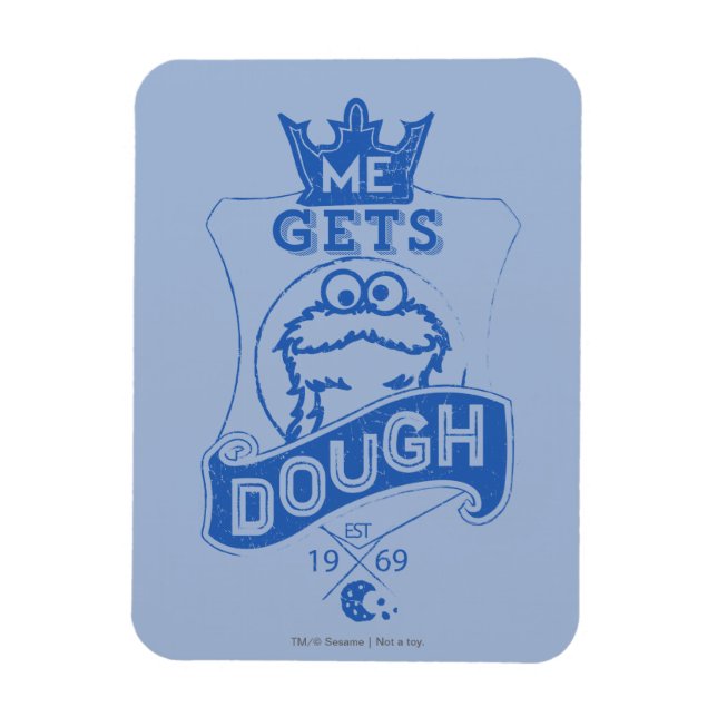 Íman Monstro de Biscoito Me Enche De Comida (Vertical)