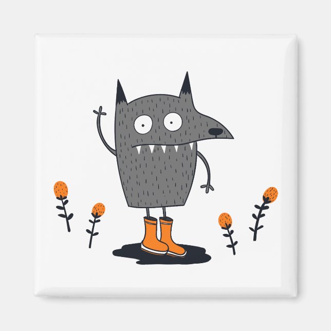 Íman Monstro de Ondas Engraçado (Frente)