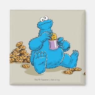 Íman Monstro do biscoito do vintage que come biscoitos