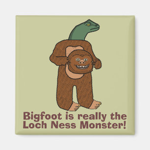 Íman Monstro Engraçado do Bigfoot Loch Ness