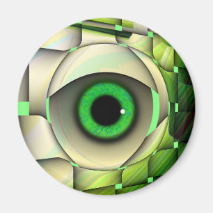 Íman Monstro Olhado Verde