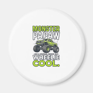 Íman Monstro Papaw Wheelie Legal Caminhão Monstro Engra