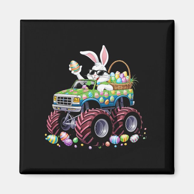 Íman Monstros de Felz pascoa Bunny Monster Alojam Crian (Frente)