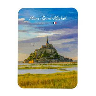 Íman Mont-Saint-Michel, França - Abadia Medieval Arredo