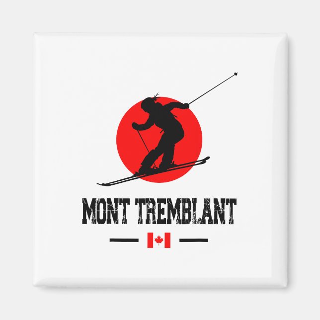 Íman Mont Tremblant Québec Canada Ski Resort Skiting So (Frente)