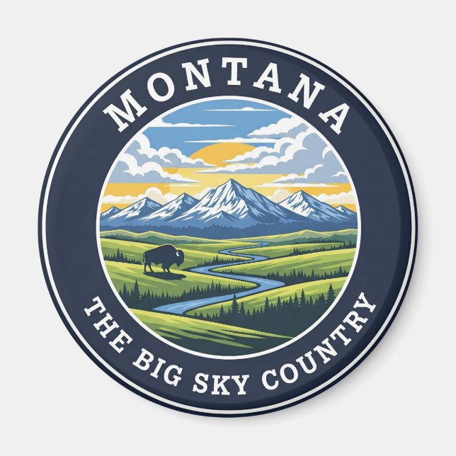 Íman Montana Big Sky Country (Frente)