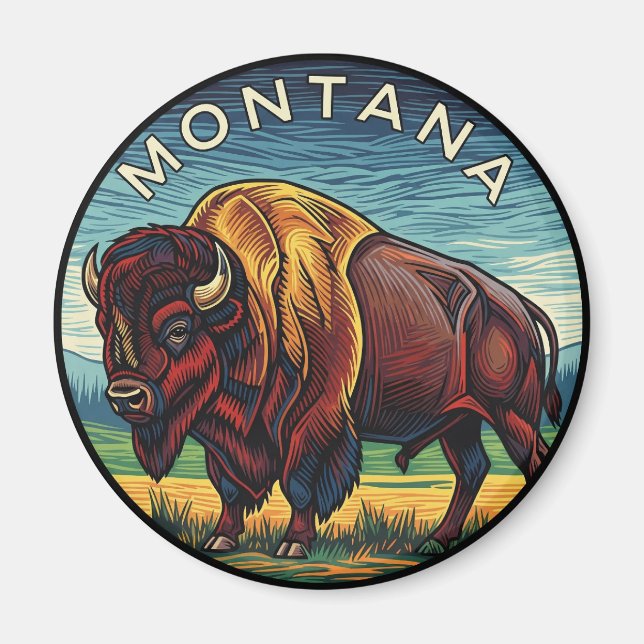 Íman Montana Bison (Frente)