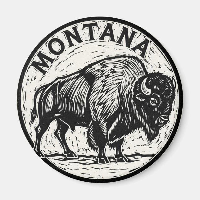 Íman Montana Bison (Frente)