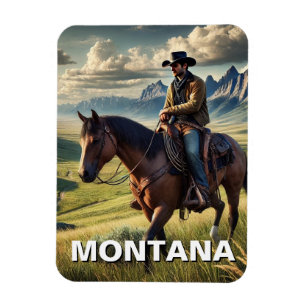 Íman Montana Cowboy a cavalo