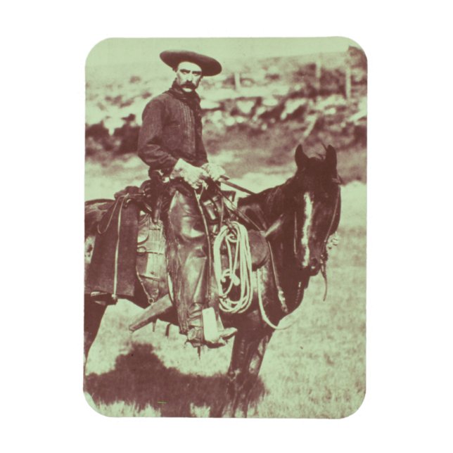 Íman Montana Cowboy, c.1880 (foto b/c) (Vertical)