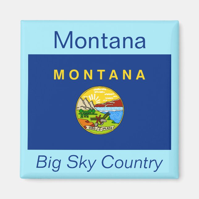 Íman Montana Flag Magnet (Frente)