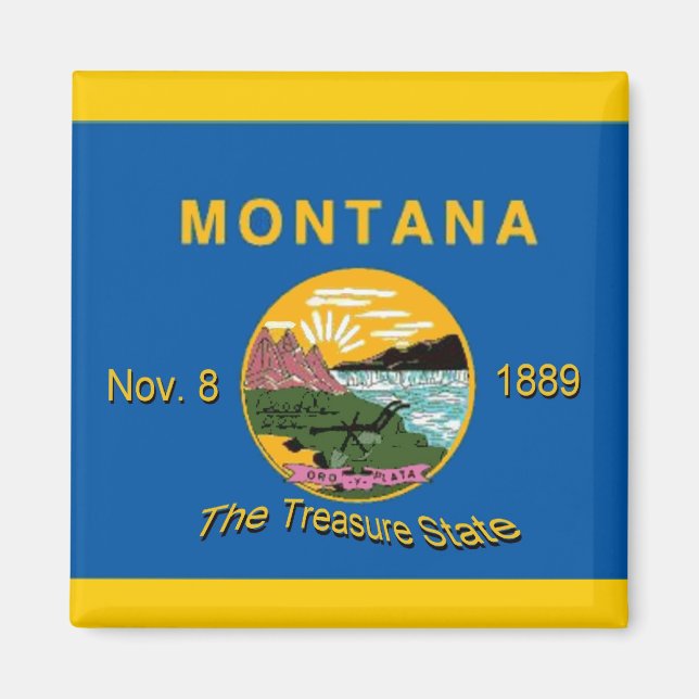 Íman Montana Flag Magnet (Frente)