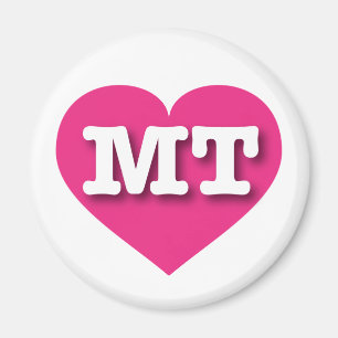 Íman Montana Hot Pink Heart - Big Love