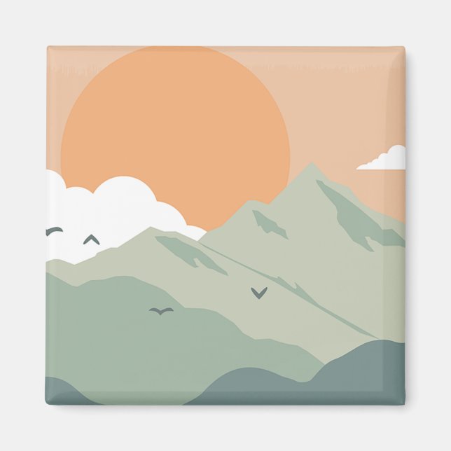 Íman Montanha Arte Montanha Principais Imagens Montanha (Frente)