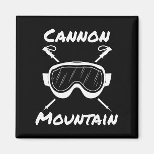 Íman Montanha Cannon Franconia Notch Esqui Esquiador Es