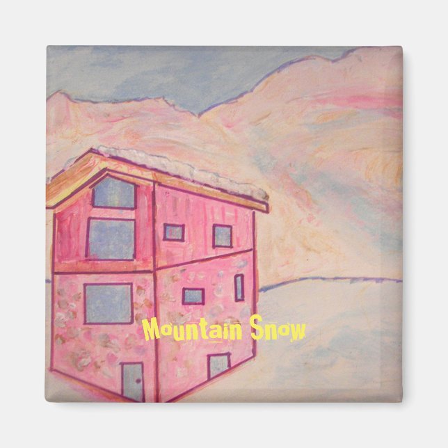 Íman Montanha em neve (Frente)