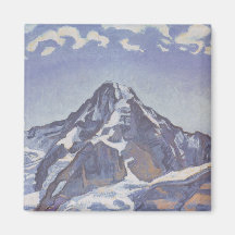 Montanha Monge Com Nuvens (Ferdinand Hodler)