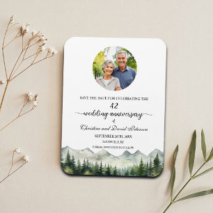 Íman Montanha Pine 42 Casamento Aniversário Salve a Dat