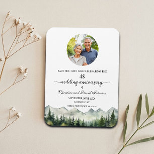 Íman Montanha Pine 48 Aniversário de Casamento Salvar a